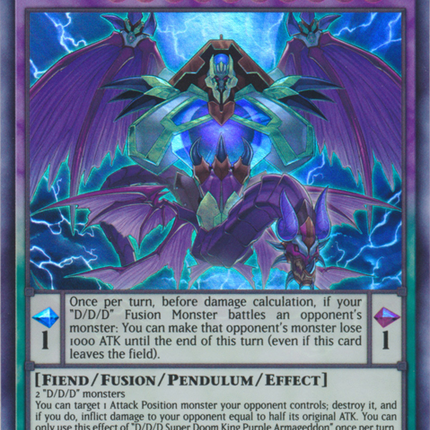 D/D/D Super Doom King Purple Armageddon [MP19-EN230] Super Rare