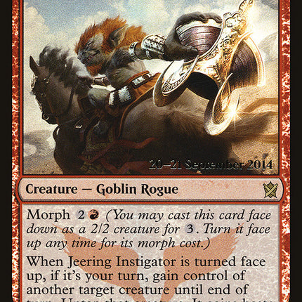 Jeering Instigator [Khans of Tarkir Prerelease Promos]
