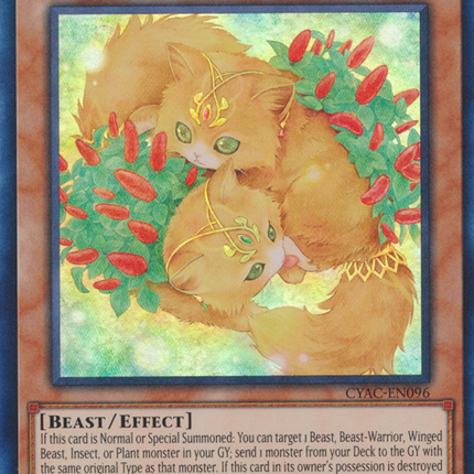 Kittytail, Mystical Beast of the Forest [CYAC-EN096] Super Rare