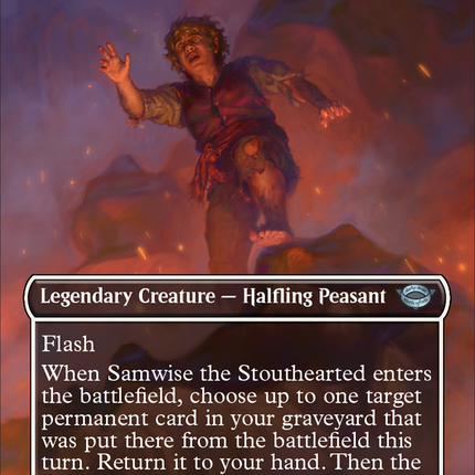 Samwise the Stouthearted (Borderless Alternate Art) [The Lord of the Rings: Tales of Middle-Earth]