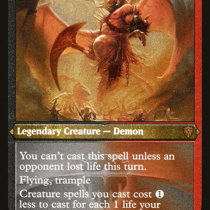 Rakdos, Lord of Riots (Etched) [Commander Legends]
