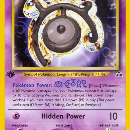 Unown [M] (49/75) [Neo Discovery 1st Edition]