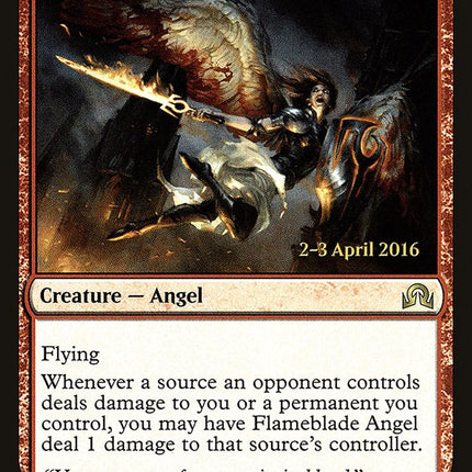 Flameblade Angel [Shadows over Innistrad Prerelease Promos]