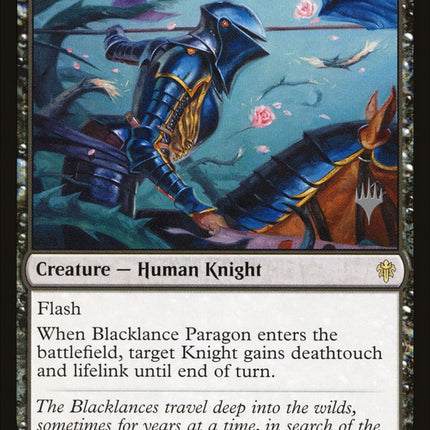 Blacklance Paragon (Promo Pack) [Throne of Eldraine Promos]