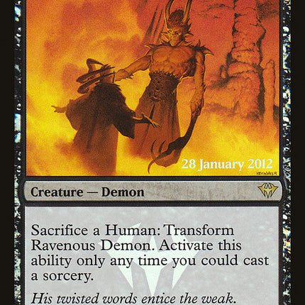 Ravenous Demon // Archdemon of Greed [Dark Ascension Prerelease Promos]