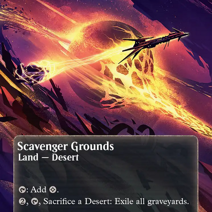 Scavenger Grounds (0172) (Borderless) (Galaxy Foil) [Edge of Eternities: Stellar Sights]