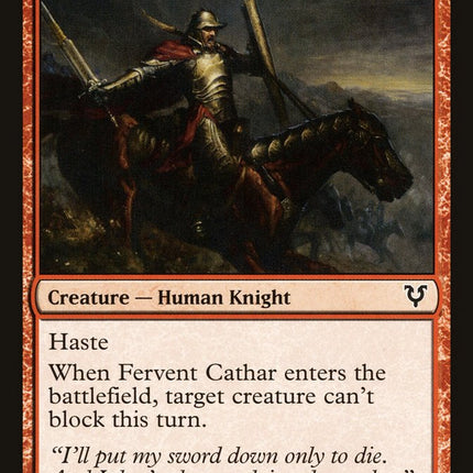 Fervent Cathar [Avacyn Restored]