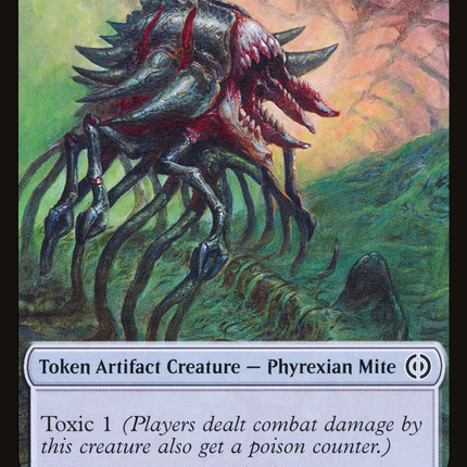 Poison Counter // Phyrexian Mite Double-Sided Token [Phyrexia: All Will Be One Tokens]