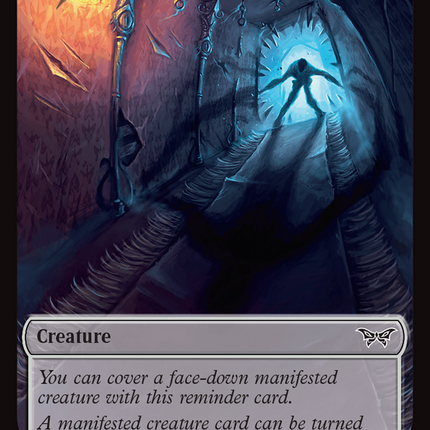 Emblem - Kaito, Bane of Nightmares // Manifest Double-Sided Token [Duskmourn: House of Horror Tokens]
