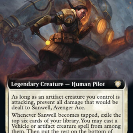 Sanwell, Avenger Ace (Extended Art) [The Brothers' War Commander]