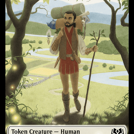 Human // Food (0012) Double-Sided Token [Wilds of Eldraine Tokens]