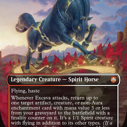 Excava, the Risen Past (Borderless) [Secrets of Strixhaven Commander]