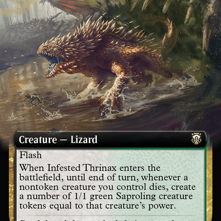 Infested Thrinax (Extended Art) (Ripple Foil) [Modern Horizons 3 Commander]
