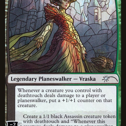 Vraska, Swarm's Eminence (Stained Glass) [Secret Lair Drop Promos]
