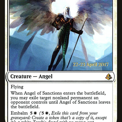 Angel of Sanctions [Amonkhet Prerelease Promos]