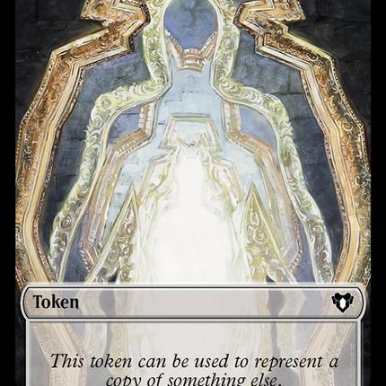 Copy (54) // Angel Double-Sided Token [Commander Masters Tokens]