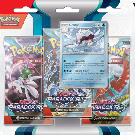 Scarlet & Violet: Paradox Rift - 3-Pack Blisters (Cetitan)