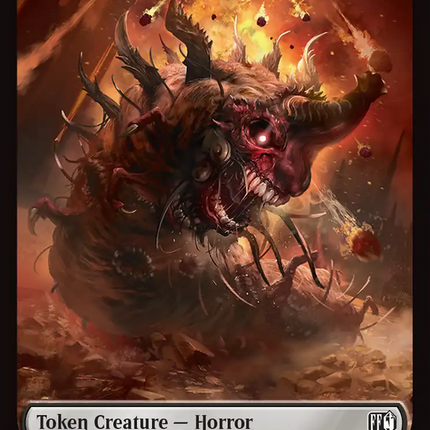 Hero (0007) // Horror (0013) Double-Sided Token [FINAL FANTASY Tokens]