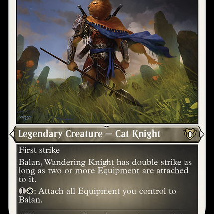 Balan, Wandering Knight (Foil Etched) [Commander Masters]