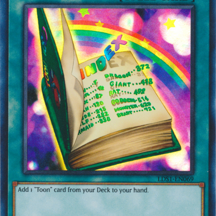 Toon Table of Contents (Purple) [LDS1-EN069] Ultra Rare