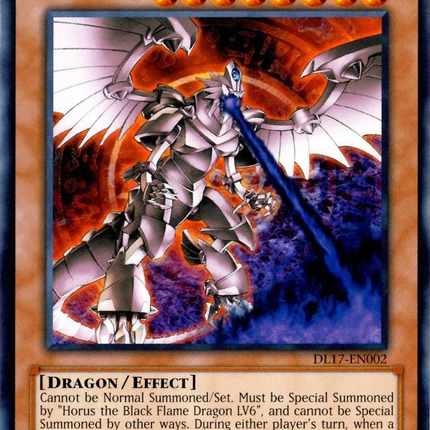 Horus the Black Flame Dragon LV8 (Green) [DL17-EN002] Rare