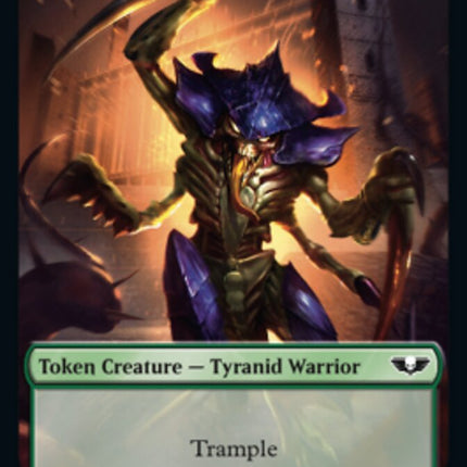 Tyranid (017) // Tyranid Warrior Double-Sided Token (Surge Foil) [Warhammer 40,000 Tokens]