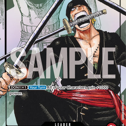 Roronoa Zoro (Alternate Art) [One Piece Promotion Cards]