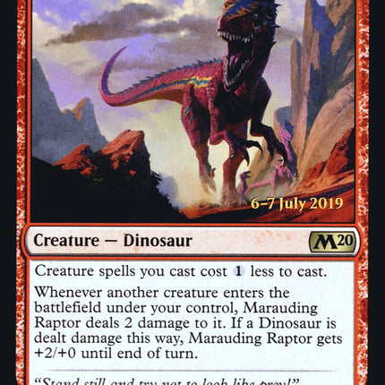 Marauding Raptor [Core Set 2020 Prerelease Promos]