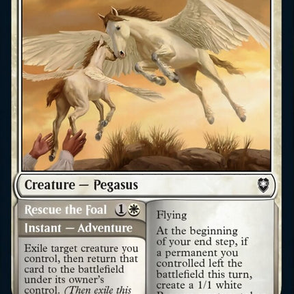 Pegasus Guardian // Rescue the Foal [Commander Legends: Battle for Baldur's Gate]