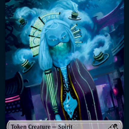 Spirit (002) // Treasure Double-Sided Token [Kamigawa: Neon Dynasty Tokens]