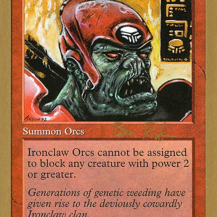 Ironclaw Orcs (Ben Rubin) [World Championship Decks 1998]
