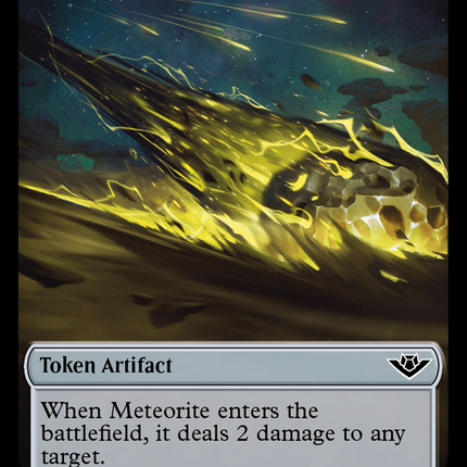 Meteorite Token [Outlaws of Thunder Junction Tokens]
