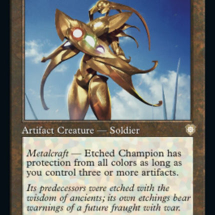 Etched Champion (Retro) [The Brothers' War Commander]