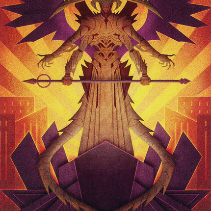 Atraxa, Praetors' Voice Art Card [March of the Machine Art Series]
