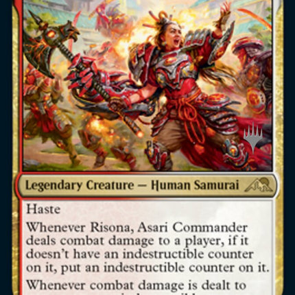 Risona, Asari Commander (Promo Pack) [Kamigawa: Neon Dynasty Promos]