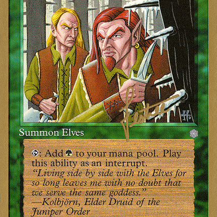 Fyndhorn Elves (Bertrand Lestree) [Pro Tour Collector Set]