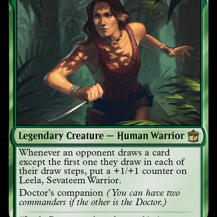 Leela, Sevateem Warrior (Surge Foil) [Doctor Who]