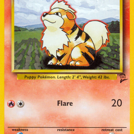 Growlithe (42/130) [Base Set 2]