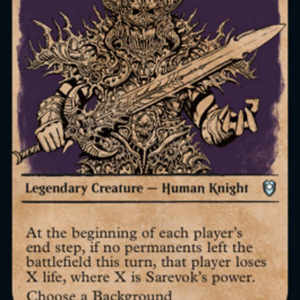 Sarevok, Deathbringer (Showcase) [Commander Legends: Battle for Baldur's Gate]