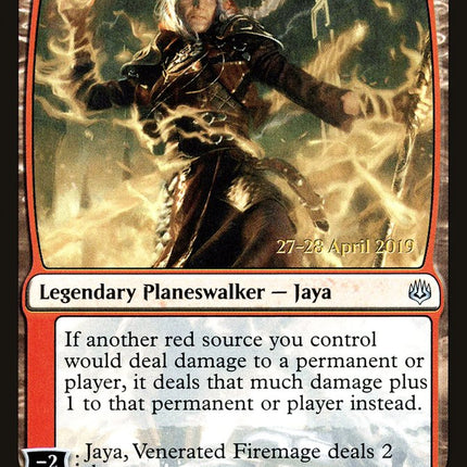 Jaya, Venerated Firemage [War of the Spark Prerelease Promos]