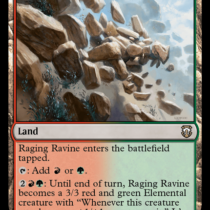 Raging Ravine (Ripple Foil) [Modern Horizons 3 Commander]