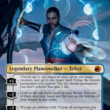 Teferi, Who Slows the Sunset (Borderless) [Innistrad: Midnight Hunt]