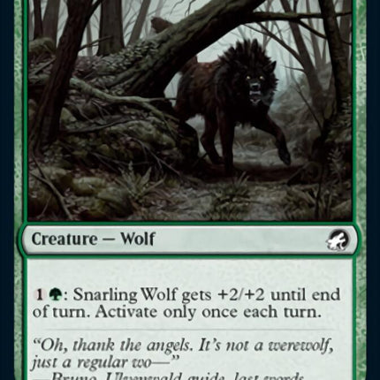 Snarling Wolf [Innistrad: Midnight Hunt]