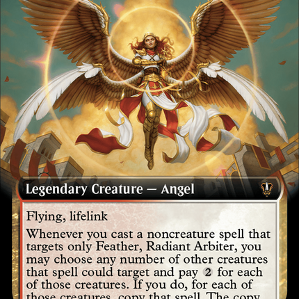 Feather, Radiant Arbiter (Extended Art) [Murders at Karlov Manor Commander]