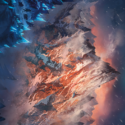 Mountain Art Card (Gold-Stamped Signature) [The Lord of the Rings: Tales of Middle-earth Art Series]