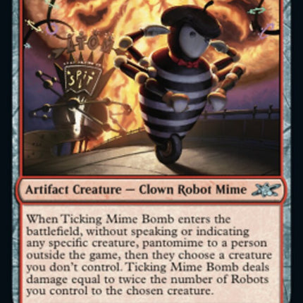 Ticking Mime Bomb (Galaxy Foil) [Unfinity]
