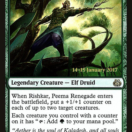 Rishkar, Peema Renegade [Aether Revolt Prerelease Promos]