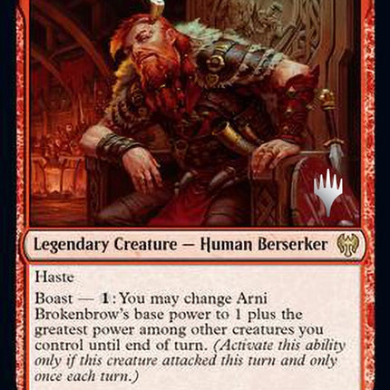 Arni Brokenbrow (Promo Pack) [Kaldheim Promos]