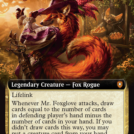 Mr. Foxglove (Extended Art) [Bloomburrow Commander]