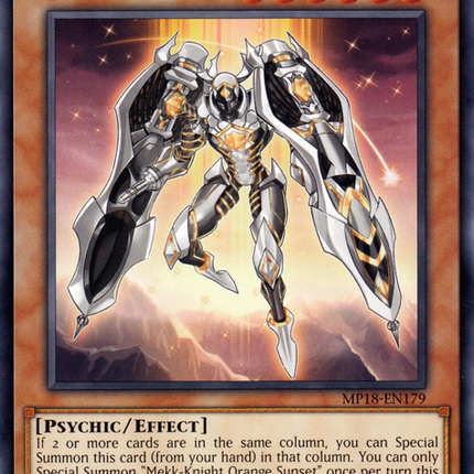 Mekk-Knight Orange Sunset [MP18-EN179] Common